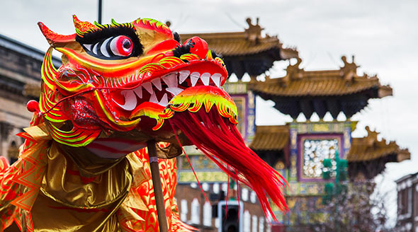 Chinese dragon costume