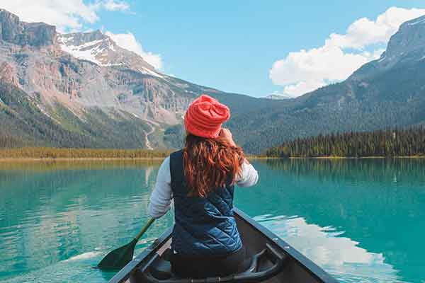 Banff canoeing