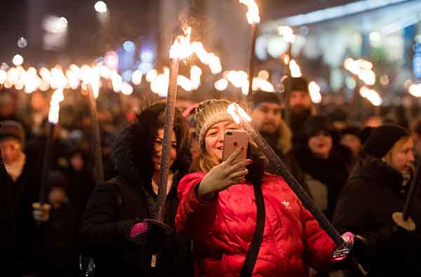 Hogmanay torchlight procession