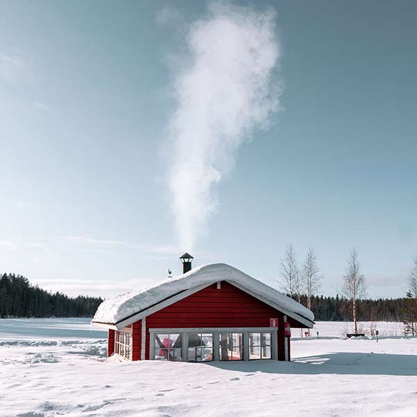 Lapland - House in the snow