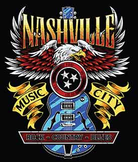 Nashvill music city visual