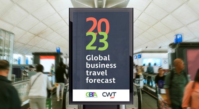 2023 Global business travel forecast banner